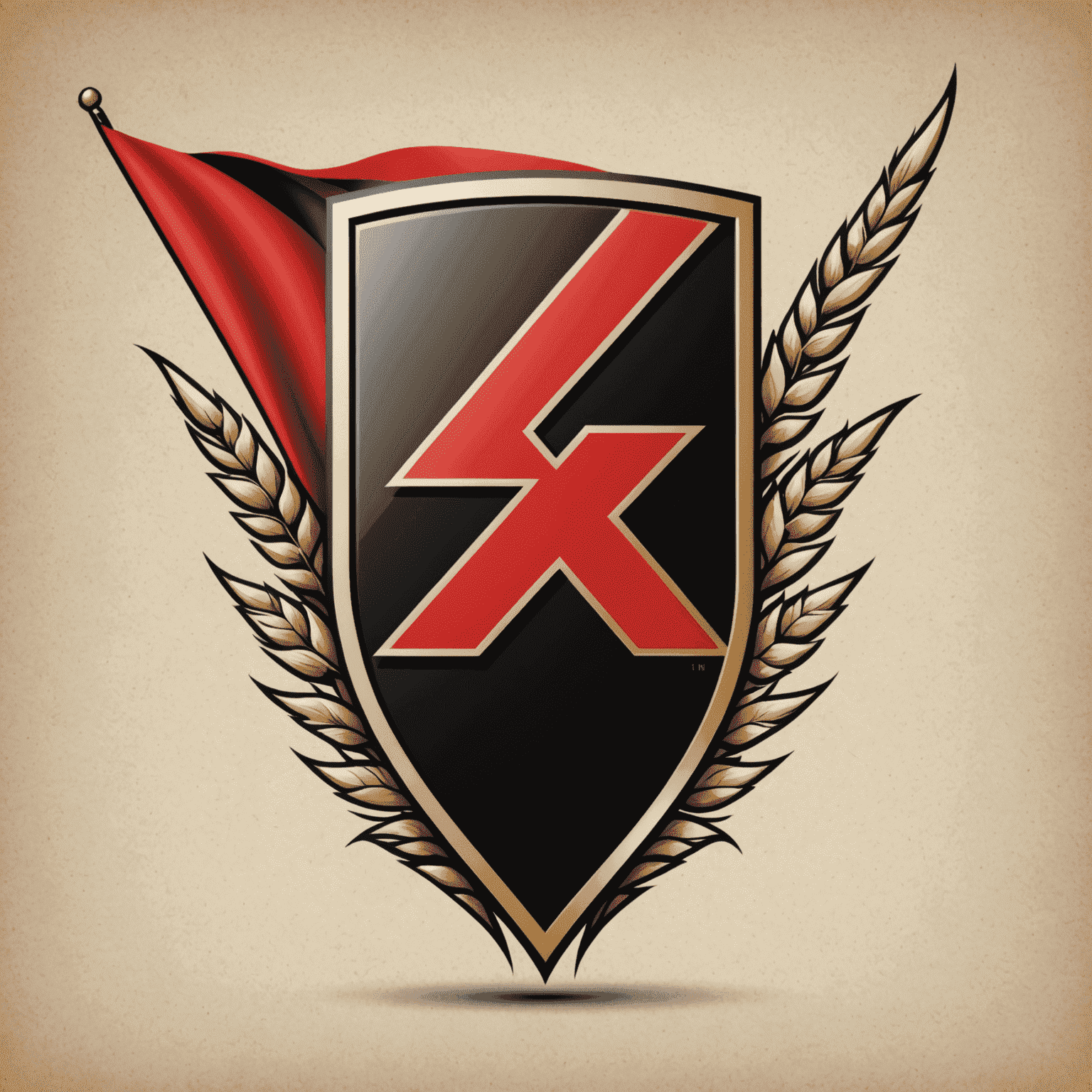 Strawman Registry Logo - A stylized red and black racing flag with 'SR' initials
